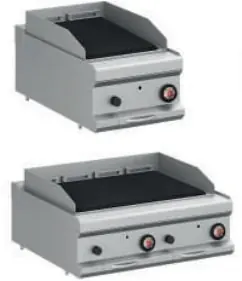 Barbacoa a gas top 40 piedra lávica Granita GMPLG74T - Cocinas