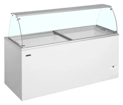 Vitrina expositora para helados IDA600-W1+