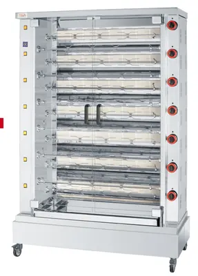 Asador de pollos a gas Serie Ind-Sin Feca IND-SIN 11 - Asadores