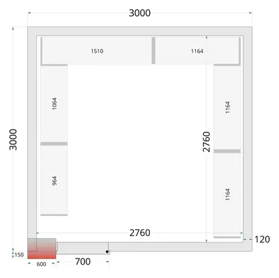 CRNF3030 Shelf Rack System Kit