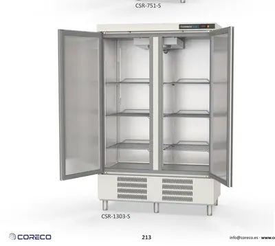 Armario SNACK, refrigeración y congelados Coreco CSN-1302-S - Vitrinas de refrigeración