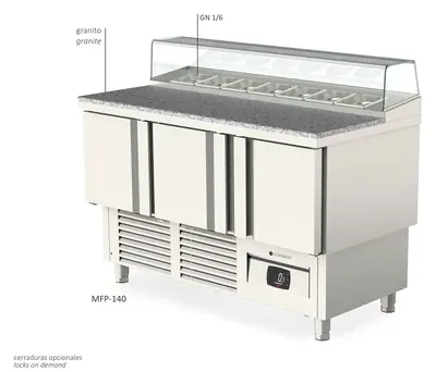 Mesa fría saladette gn1/1 Coreco MFEI70-100 - Saladettes