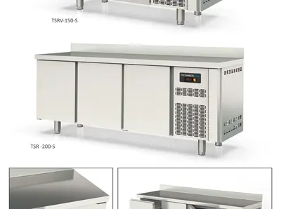 Mesa fría SNACK, refrigeración y congelados Coreco TSC-150-S - Vitrinas de refrigeración