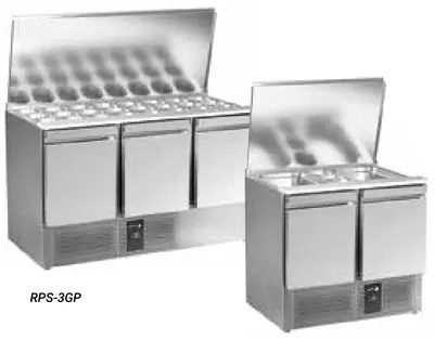 Fagor Professional Saladette con encimera de polietileno RPS-2GP - Saladettes