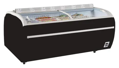 Isla de supermercado bitemperatura color negro TWIN 220B-CF