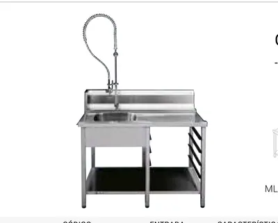 Fagor Professional Mesa de prelavado para lavavajillas de arrastre MD3C - Mesas y módulos de lavado