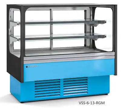 Vitrina expositora modular serie STAR SNACK, RG / RGB Coreco VSS-6-13-RG - Vitrinas de refrigeración