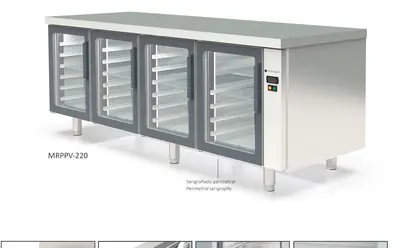 Mesa fría 60x40, refrigeración y congelados PRE-INSTALACION Coreco MCPP-120 - Mesas frías