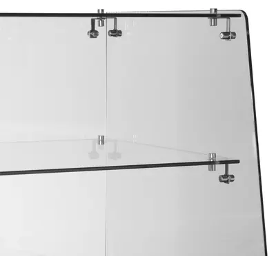 Cristal plano completo con estante