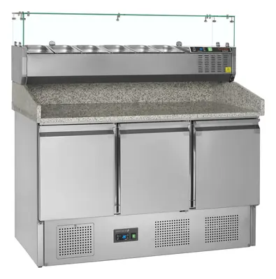 Mesa para pizza, incl. unidad de condimentos PT1365 + GVC33-140