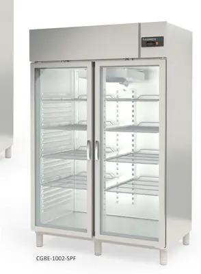 Armario GN 2/1, refrigeración puerta cristal Coreco CGRE-1002-SPF - Armarios de servicio