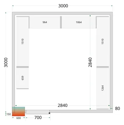 CRPF3030 Shelf Rack System Kit