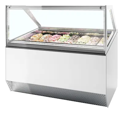 Vitrina expositora para helados con display ventilada MILLENNIUM ST16