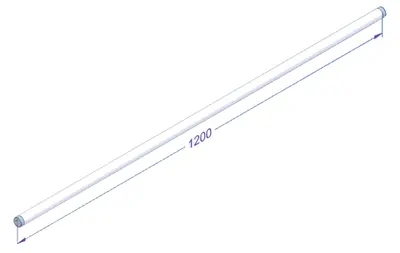 Tubo LED T8 1200mm 11,6W 2700-3000K Carne