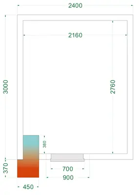 Cámara de congelación CRNF2430