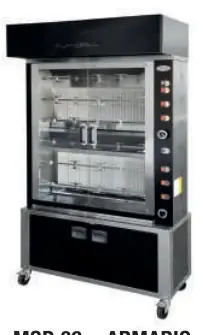 Asador elect 12 pollos Granita 12PE - Parrillas y brasas