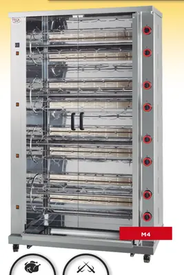 Asador de pollos a gas Serie Multifunción Feca G-1 - Asadores