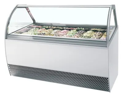 Vitrina expositora para helados con display ventilada MILLENNIUM LX20
