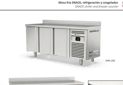Mesa fría SNACK, refrigeración y congelados Coreco MCS-150 - Vitrinas de refrigeración