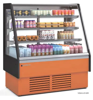 Vitrina expositora modular serie STAR SNACK Coreco VSS-6-13-MR - Vitrinas de refrigeración