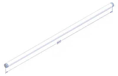 Tubo LED T8 900mm 7,9W 2700-3000K Carne