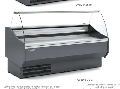 Vitrina expositora serie 9 ECO-D Coreco CVED-9-10-C - Vitrinas de refrigeración