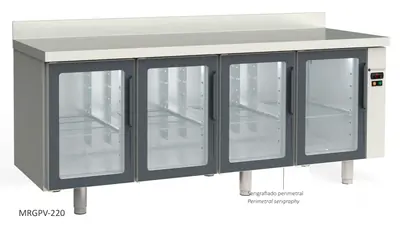 Mesa fría GN 1/1, refrigeración y congelados PRE-INSTALACION Coreco MCGP-120 - Mesas frías