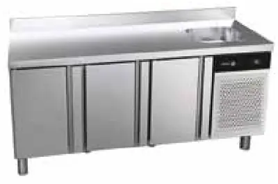 Fagor Professional Mesa refrigerada GN 1/1 con fregadero CCN-2G/S - Mesas frías