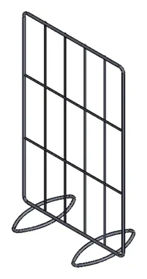 Separador Gris RAL 9006
