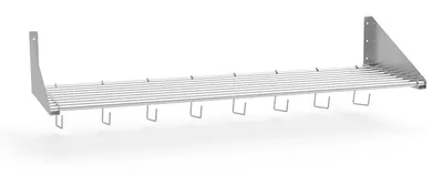 Fricosmos Estante mural inox porta-barquetas 1200x400x300 mm ref. 011920 - Estanterías y estantes